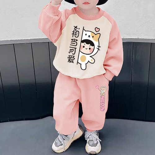 女童春秋卫衣两件套装