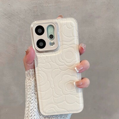 适用于opporeno14手机壳0pp0reno14pro新款女pla110全包防摔pkz简约opreno14山茶花oppor14por高级感opopreno