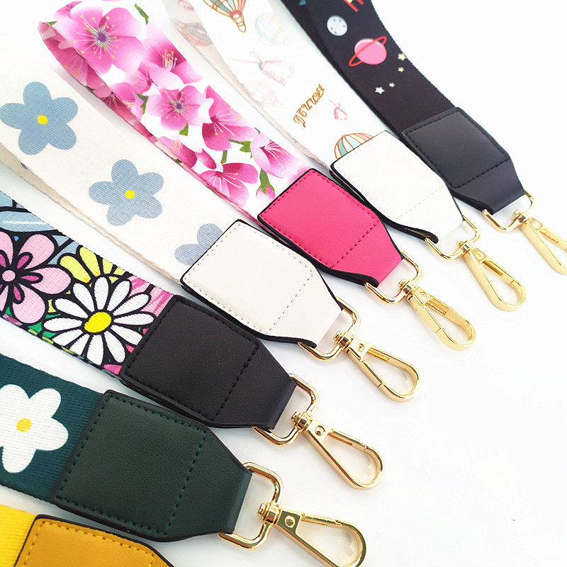 CLUTCH BAG WRIST STRAP NEWSPAPER PENDANT DECORATIVE STRAP COLORFUL FLOWERS HAND STRAP RING KEY LANYARD
