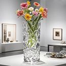 大号直筒玻璃花瓶摆件客厅插花轻奢高级感水养水培富贵竹专用花瓶
