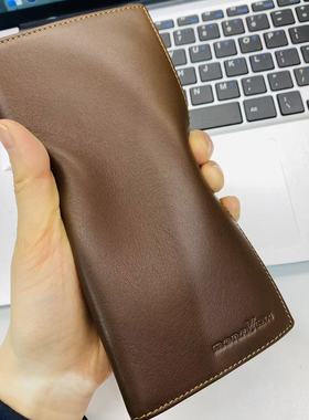 新款钱包男青年时尚卡布奇诺男士钱包多卡位长款蒙娜丽莎高级钱包