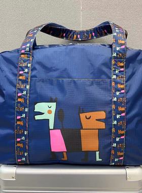 卡通可爱大容量手提单肩旅行包学生休闲时尚潮流健身瑜伽包行李包