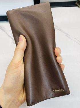 钱包男青年商务轻奢复古时尚竖款头层牛皮高级钱包超薄帅气多卡位