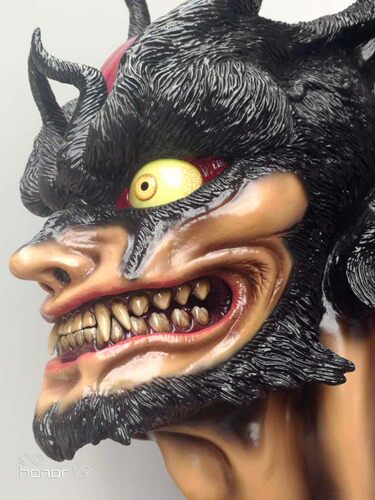 现货永井豪恶魔人雕像手办头雕