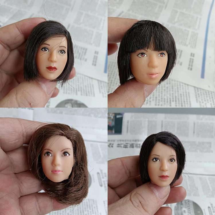 清仓skynet lady's mission 1/6女兵人女头雕 适合包胶素体 现货