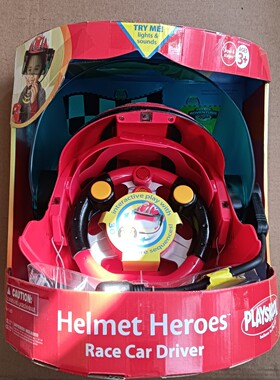 库存孩之宝Playskool 赛车手头盔英雄 声光角色扮演玩具