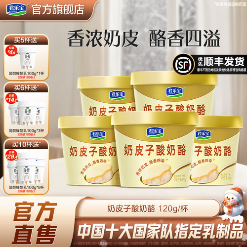 【新品上市官方直售】君乐宝旗舰店奶皮子酸奶酪120g多规格可选