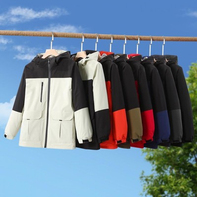 官方正品冬季加厚加绒工作服男女劳保户外防寒防风防水冲锋衣外套