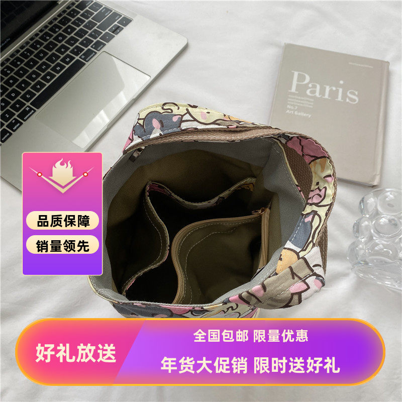 手提水桶布包包女士收纳袋图片