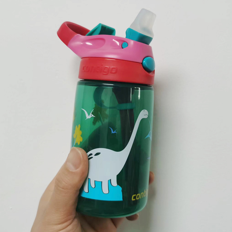 美国contigo康迪克儿童吸管杯防漏喝水杯宝宝水瓶水壶夏季果汁杯
