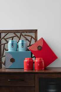 精品茶叶罐陶瓷密封通用储茶罐毛尖龙井红茶绿茶中式礼盒装定制