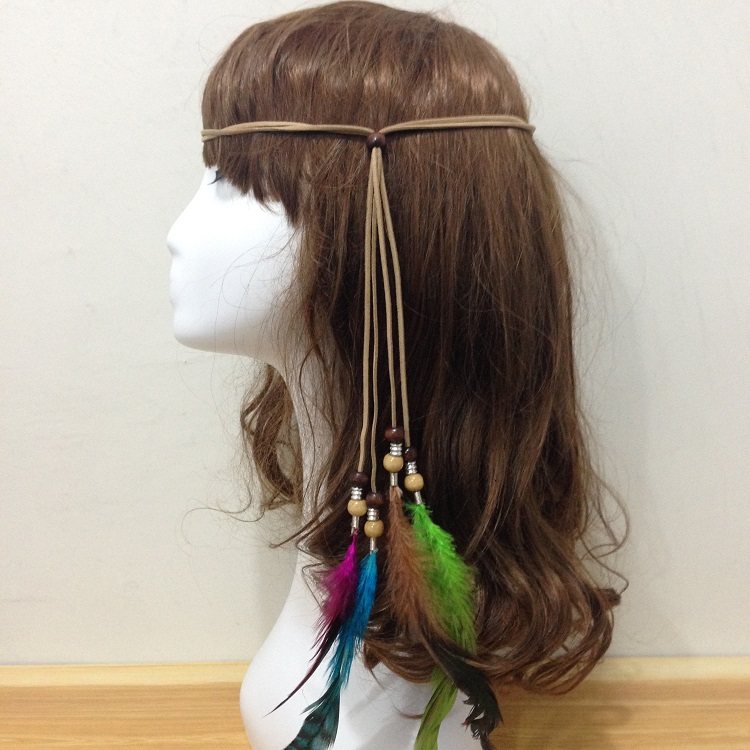 波西米亚羽毛发带印第安发箍民族风发饰吉普赛女郎旅游海边发绳,饰品/流行首饰/时尚饰品新,发饰,淘宝优惠券,粉丝福利购,淘宝优惠卷