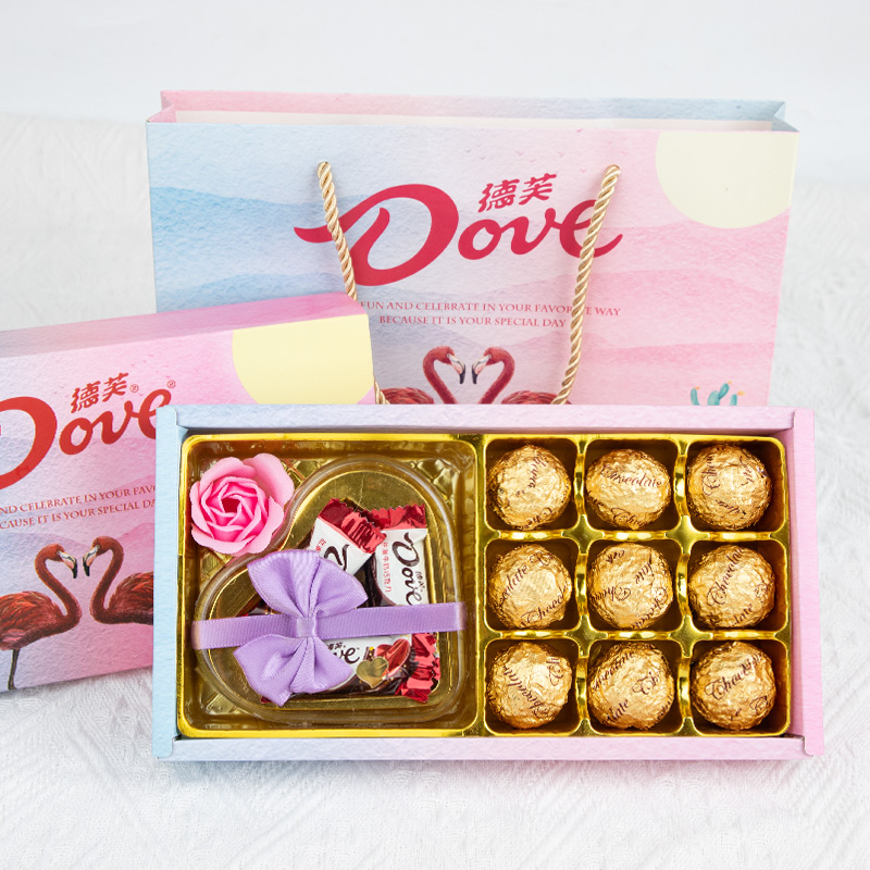 火烈鸟巧克力礼盒圣诞节礼物情侣生日送礼伴手礼圣诞节糖果礼盒