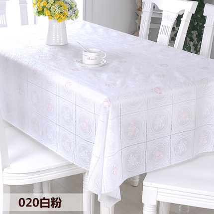 PVC田园桌布防水免洗塑料布艺餐桌布软玻璃台布防油桌垫茶几垫