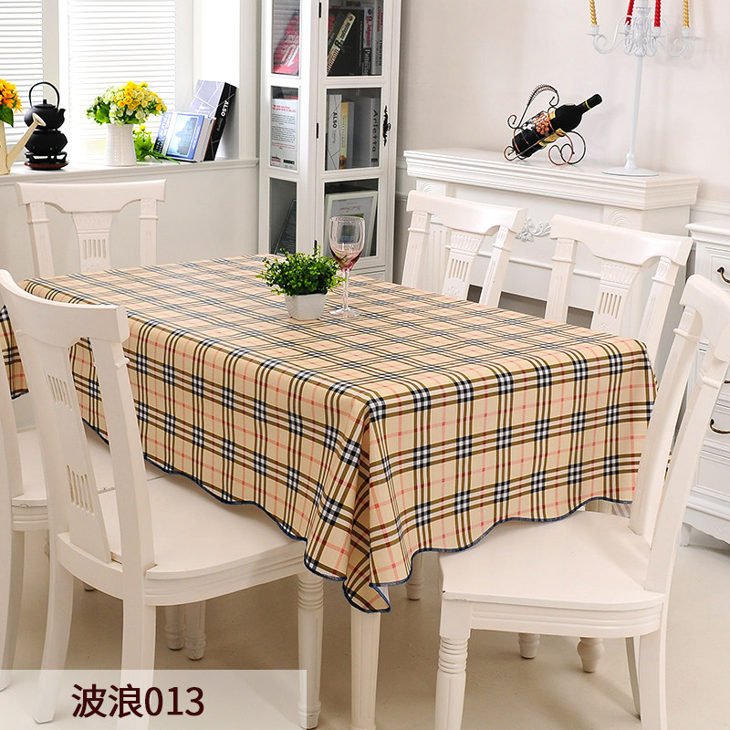竹月阁田园桌布防水防油布艺免洗塑料餐桌布PVC桌垫台布防油