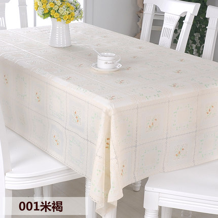 PVC田园桌布防水免洗塑料布艺餐桌布软玻璃台布防油桌垫茶几垫