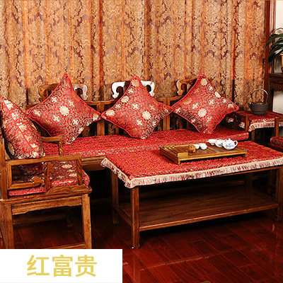 竹月阁红木沙发垫坐垫中式布艺沙发坐垫实木沙发垫含芯加厚可定做