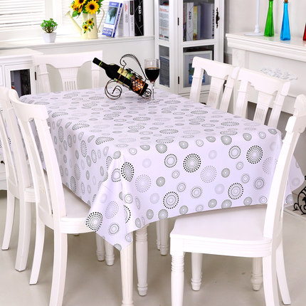 [抢]田园桌布防水布艺免洗塑料餐桌布PVC桌垫台布防油