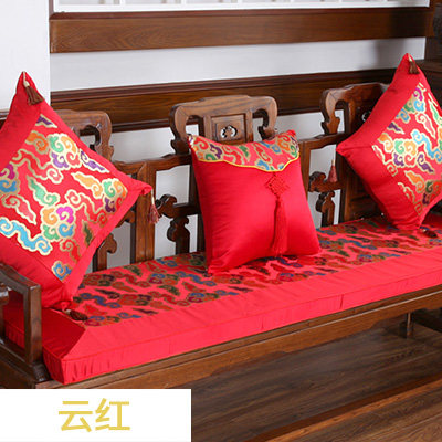 竹月阁红木沙发垫坐垫中式布艺沙发坐垫实木沙发垫含芯加厚可定做