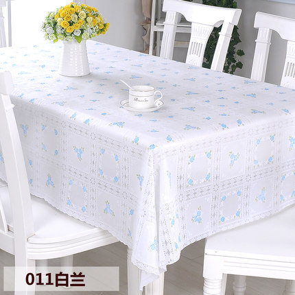 PVC田园桌布防水免洗塑料布艺餐桌布软玻璃台布防油桌垫茶几垫