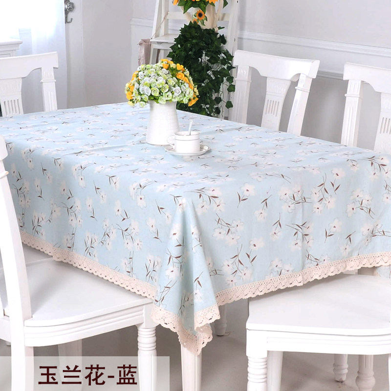 棉麻亚麻风格桌布布艺田园餐桌布小清新长方形茶几盖布圆台布方巾