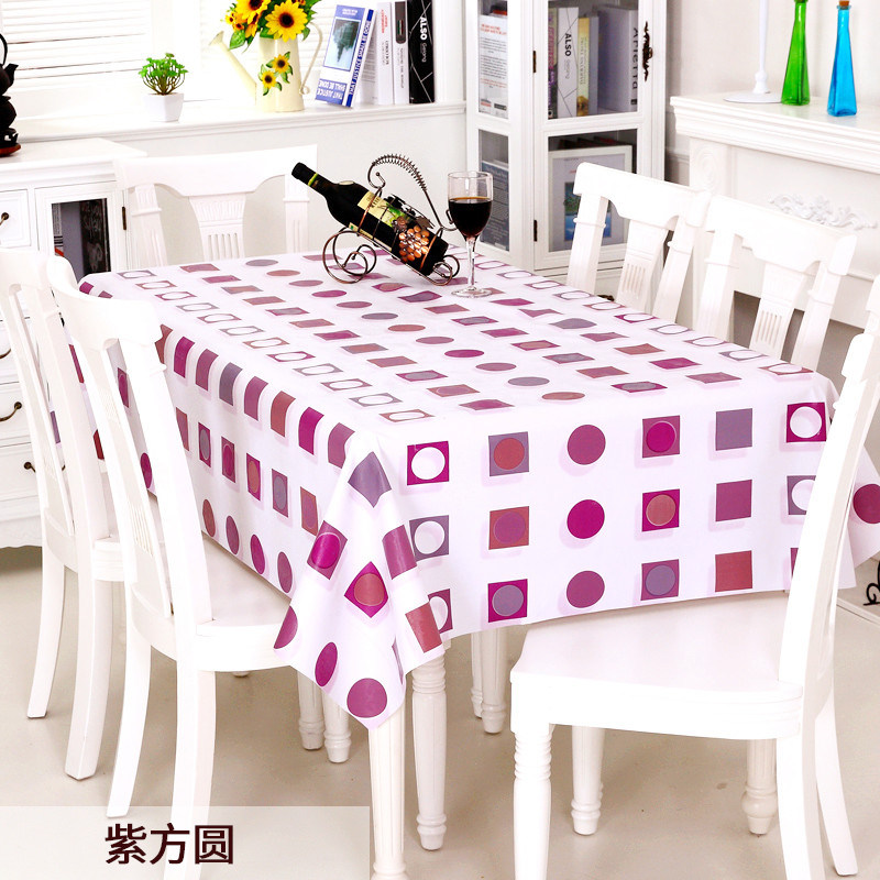 竹月阁欧式田园桌布防水免洗塑料布艺餐桌布PVC台布防油桌垫