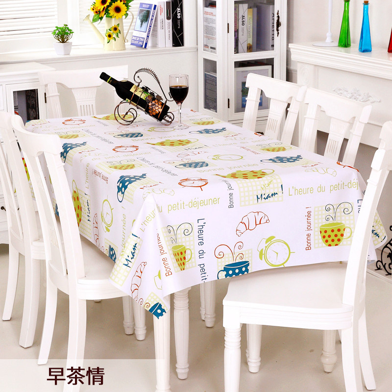 竹月阁欧式田园桌布防水免洗塑料布艺餐桌布PVC台布防油桌垫