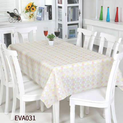 竹月阁环保桌布防水免洗EVA台布防油餐桌布桌垫几乎无味