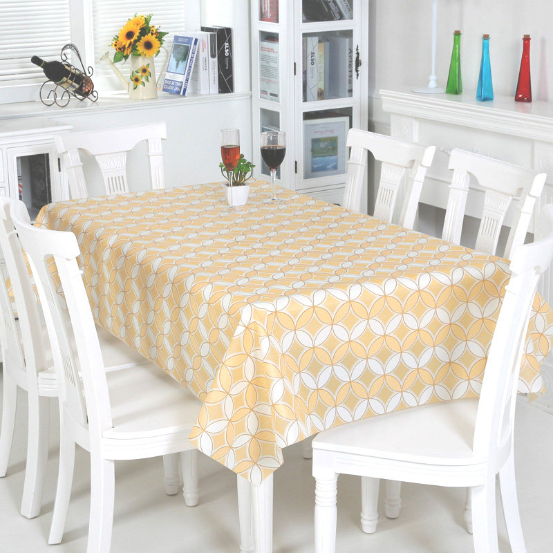 [抢]田园桌布防水布艺免洗塑料餐桌布PVC桌垫台布防油