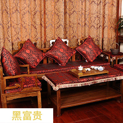 竹月阁红木沙发垫坐垫中式布艺沙发坐垫实木沙发垫含芯加厚可定做