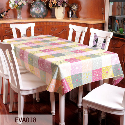 竹月阁环保桌布防水免洗EVA台布防油餐桌布桌垫几乎无味
