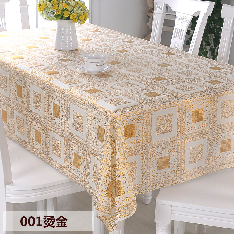 PVC田园桌布防水免洗塑料布艺餐桌布软玻璃台布防油桌垫茶几垫