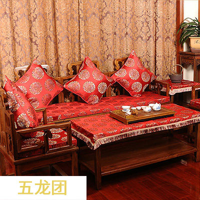 竹月阁红木沙发垫坐垫中式布艺沙发坐垫实木沙发垫含芯加厚可定做