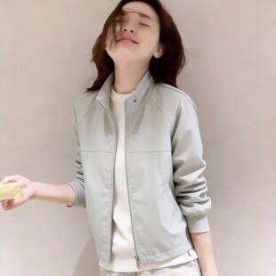 韩国小个子立领短款 风衣外套女春秋百搭显瘦户外休闲冲锋衣夹克