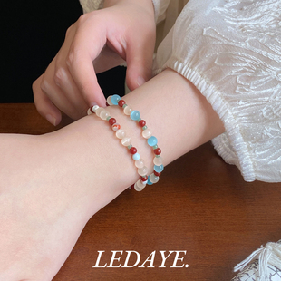 李大爷的店 猫眼石手串新中式国潮清冷感高级女小众设计闺蜜礼物