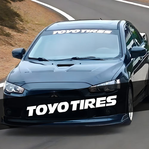 TOYOTIRES前挡风玻璃车贴