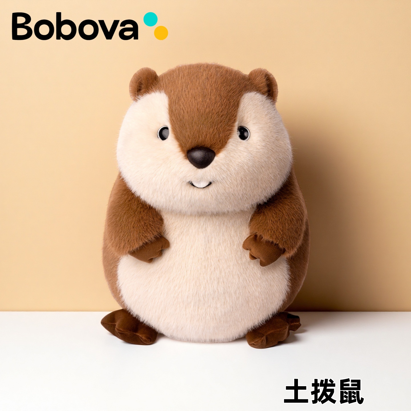 正版Bobova土拨鼠玩偶公仔毛绒玩具伴睡安抚娃娃儿童送女生日礼物