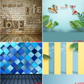 新款 摄影背景高清拍照背景布儿童写真家庭自拍百天照视频直播背景