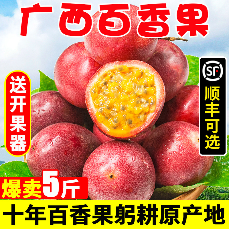广西百香果5斤特大果现摘现发