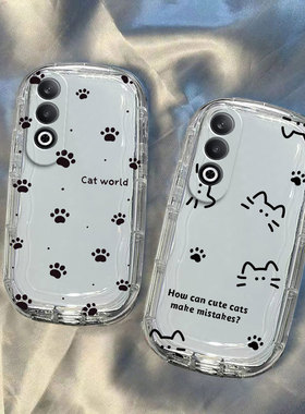 适用OPPOK12PLUS手机壳K12PULS硅胶opook全包防摔PKS110保护套5G新款线条猫透明外壳opopk男opk女opp0pp0ppok