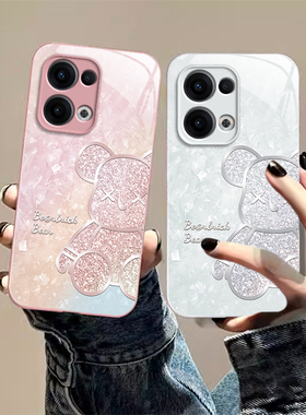 适用OPPOReno14手机壳Reno14Pro保护套OPPO新款硅胶OPPORen镜头全包暴力熊防摔外壳玻璃0PP0Ren014Pr0男女款