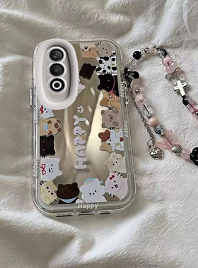 适用于OPPOk12手机壳k10pro/k9s/k7新款镜面r17防摔k10活力版卡通小动物边oppk11x全包女k7x高级感opor15网红