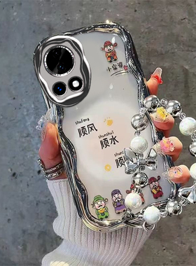 适用华为Nova13手机壳Nove13Pro保护套Ultra新款novo外壳nava电镀银硅胶软壳note镜头全包防摔navo男女顺财神