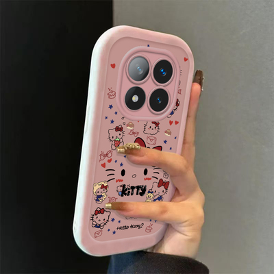 适用红米Note15Pro手机壳RedmiNote15十保护套Redmi小米新款液态硅胶全包防摔外壳RED加5G+115G男女草莓kt猫