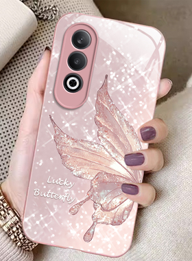 适用于OPPOk12手机壳k11的新款玻璃k11x防摔k10活力版闪钻蝴蝶全包k10pro男女款k9s高级感opok7小清新保护套