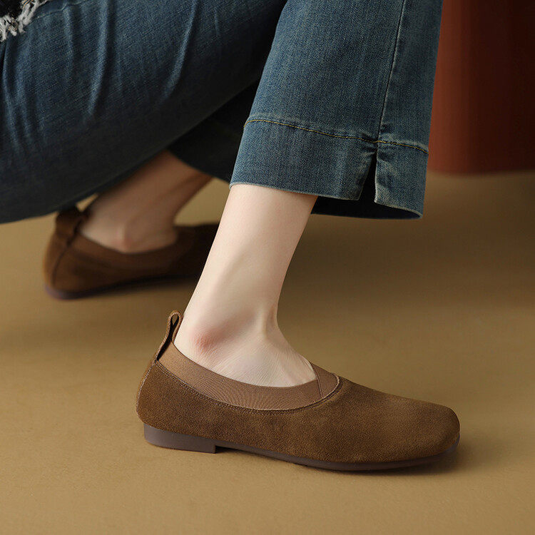 方头平底舒适奶奶鞋女2024年春秋季新款法式复古弹力显瘦深口单鞋,户外/登山/野营/旅行用品,登山鞋/徒步鞋,淘宝优惠券,粉丝福利购,淘宝优惠卷
