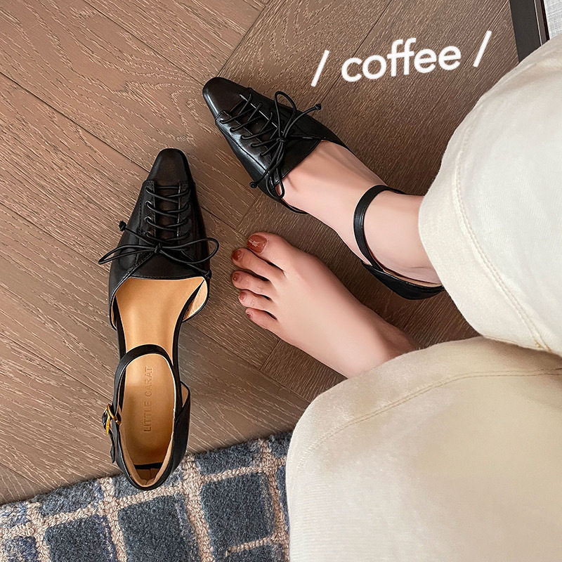 仙女风 4CM头层牛皮女轻便爆款夏季时尚配裙子中空猫跟凉鞋,运动鞋new,跑步鞋,淘宝优惠券,粉丝福利购,淘宝优惠卷