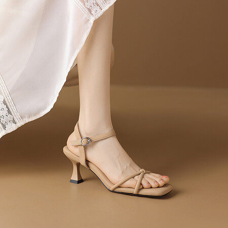 踩屎感凉鞋女夏外穿不累脚法式绝美细跟软底配裙子高跟鞋32小码33,居家布艺,居家婚庆拖鞋,淘宝优惠券,粉丝福利购,淘宝优惠卷