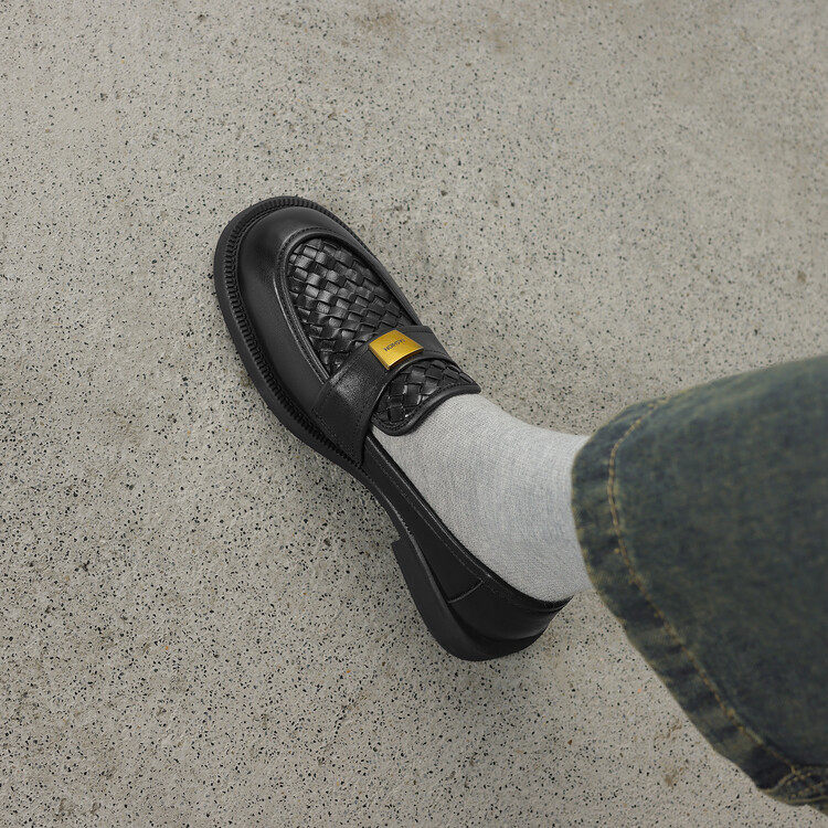 休闲软面头层牛皮平跟单鞋女2024春秋新款乐福鞋圆头小皮鞋大码41,流行男鞋,马丁靴,淘宝优惠券,粉丝福利购,淘宝优惠卷