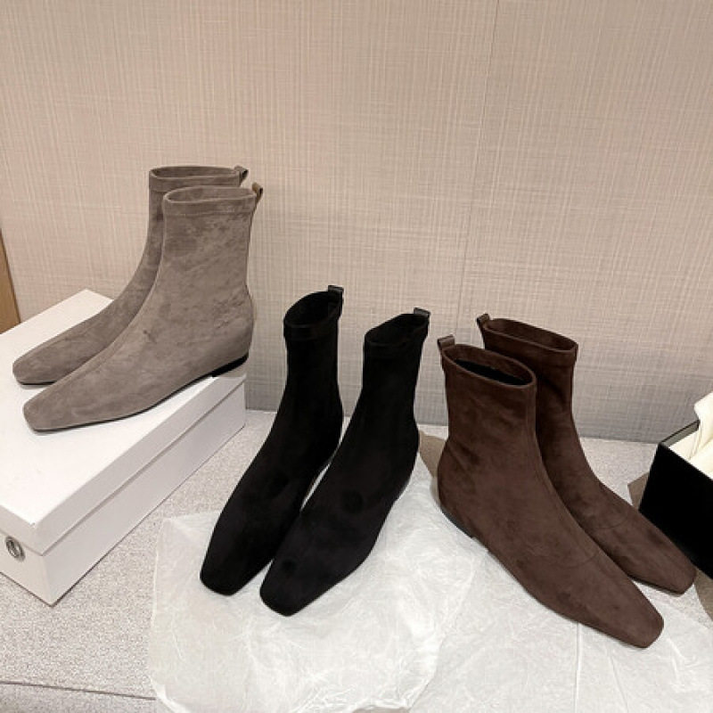 法式内增高小个子复古方头绒面平底短靴女2025秋冬新款瘦瘦靴裸靴,户外/登山/野营/旅行用品,登山鞋/徒步鞋,淘宝优惠券,粉丝福利购,淘宝优惠卷